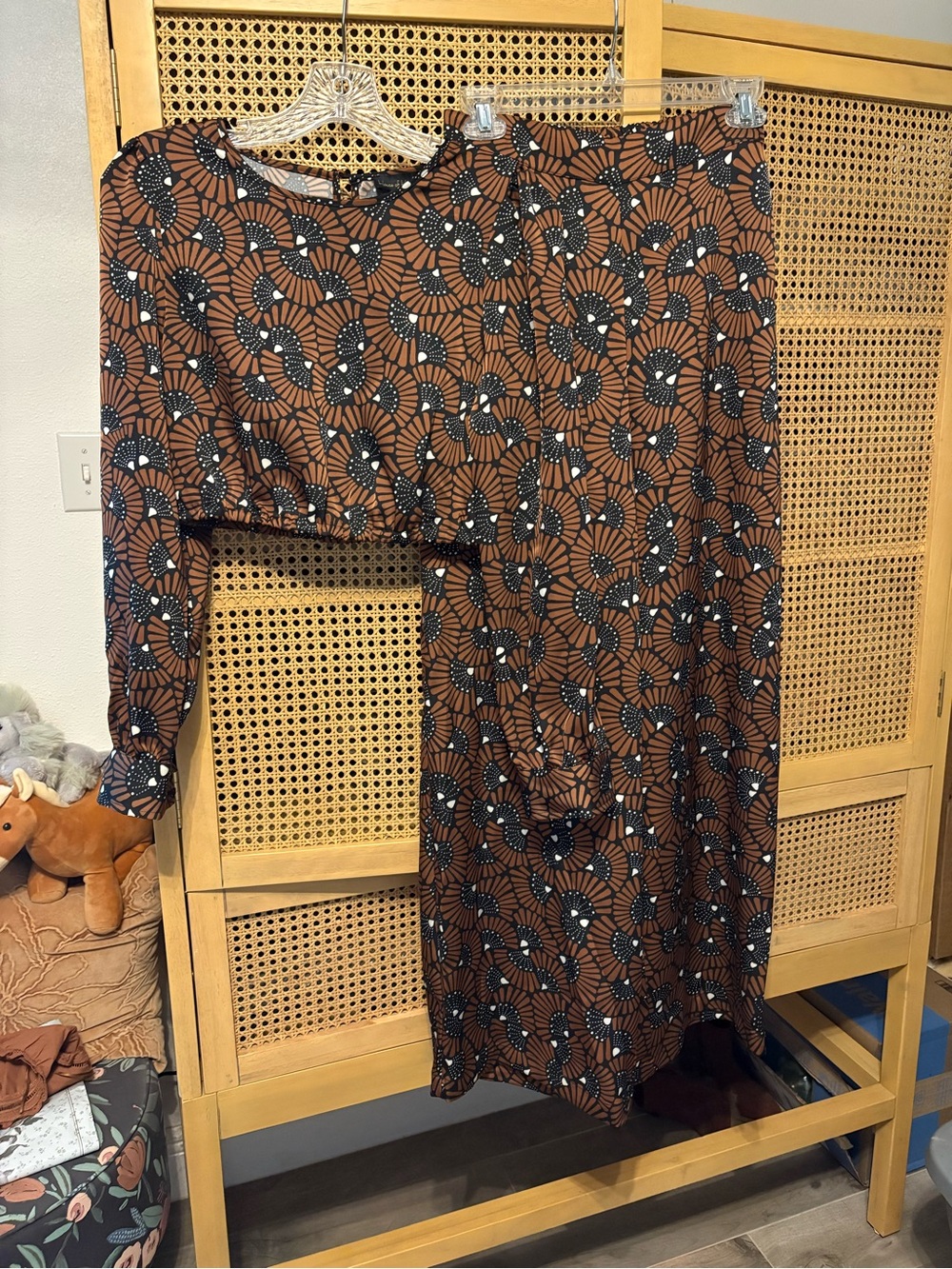 NWT house of Harlow 1960 2 piece crop top and pants set boho